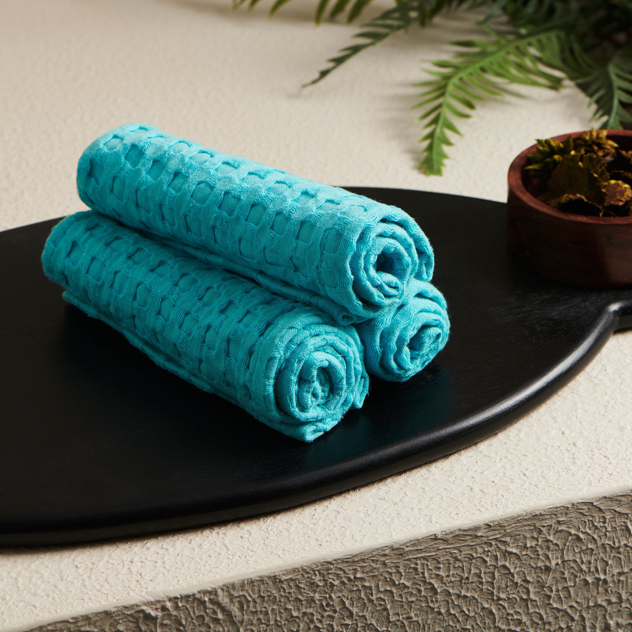 Coral and discount teal bath towels