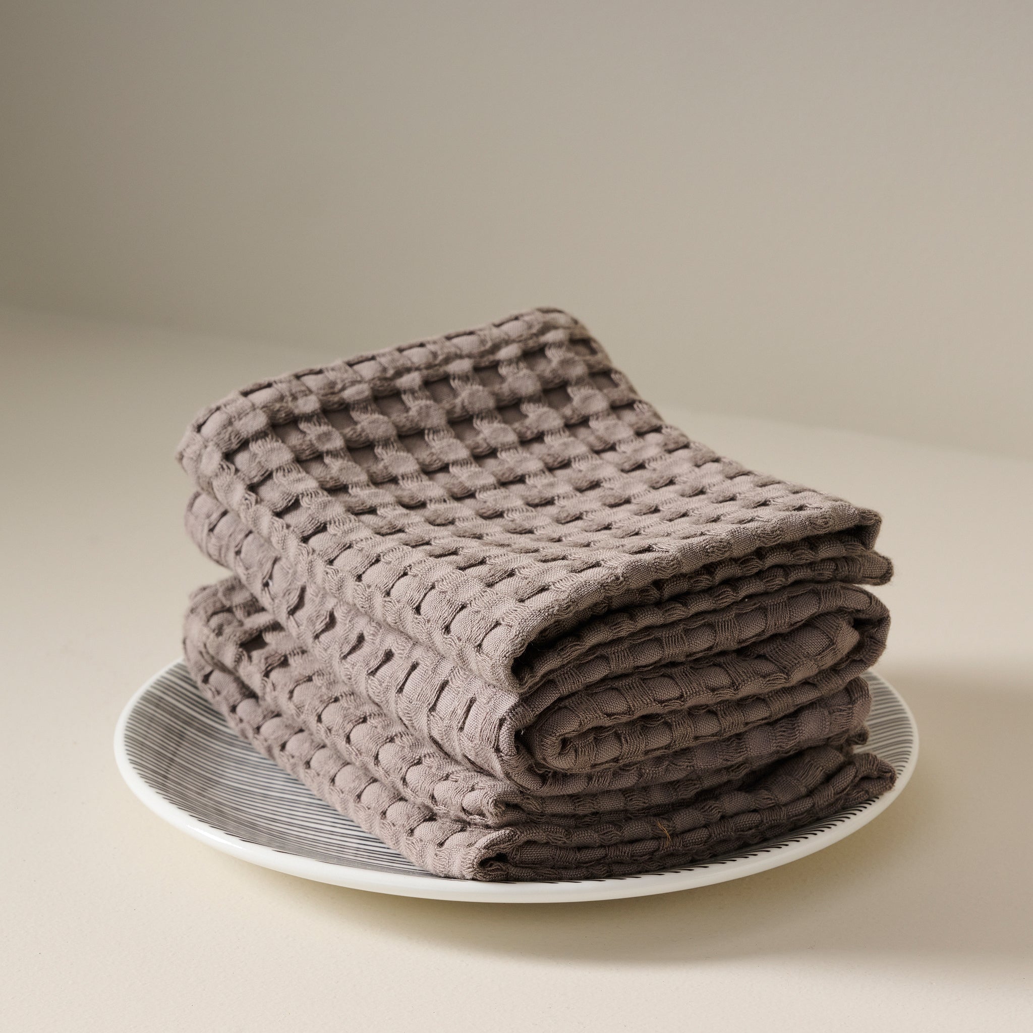 Ash | Cotton Bamboo | Waffle | Face Towel