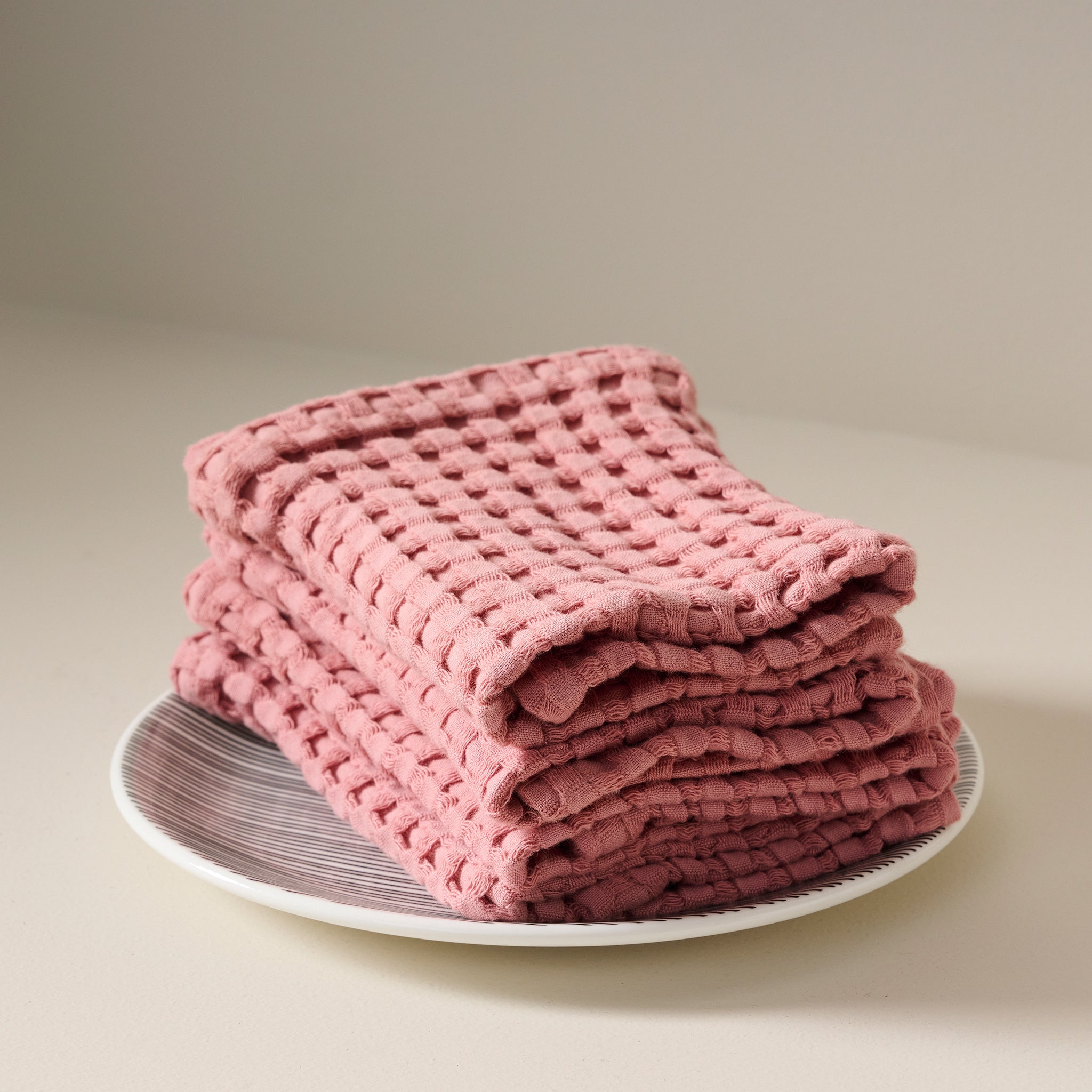 Dusty Pink | Cotton | Waffle | Face Towel