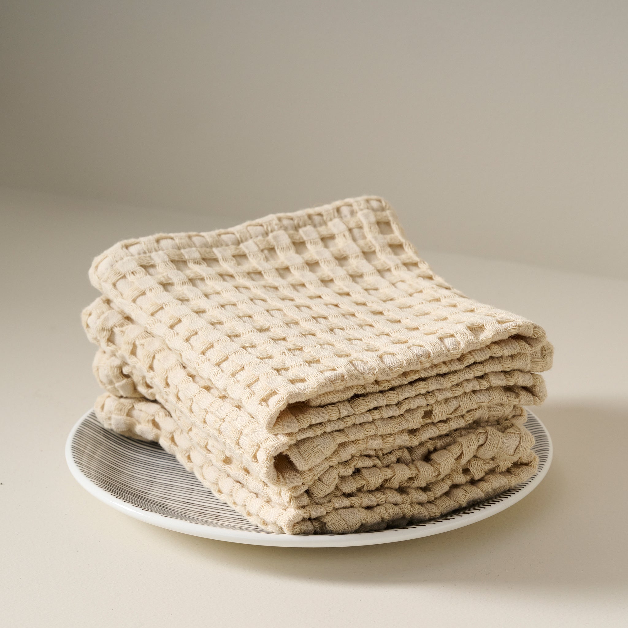 Creamy Malt | Cotton | Waffle | Face Towel