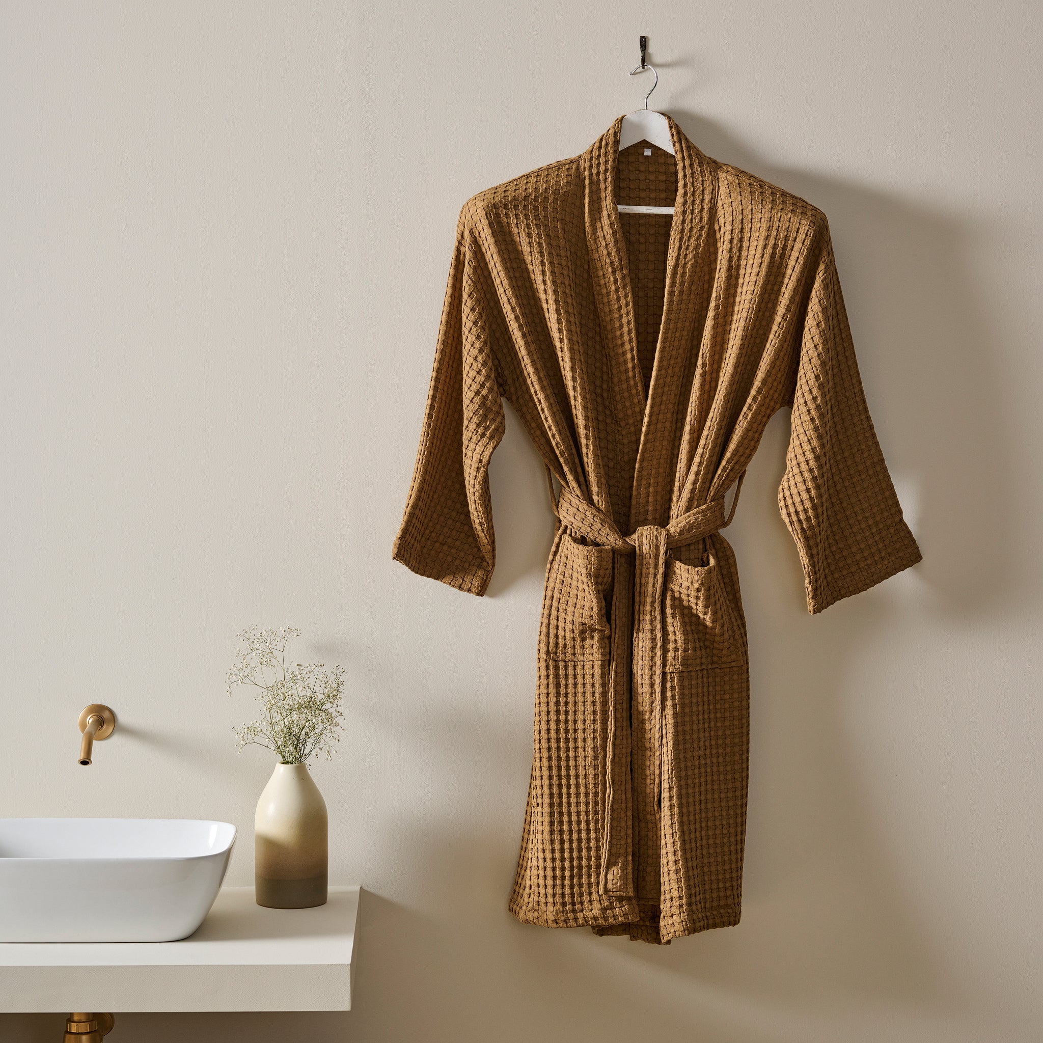 Ease Robe | Cotton Bamboo | Waffle | Bathrobe