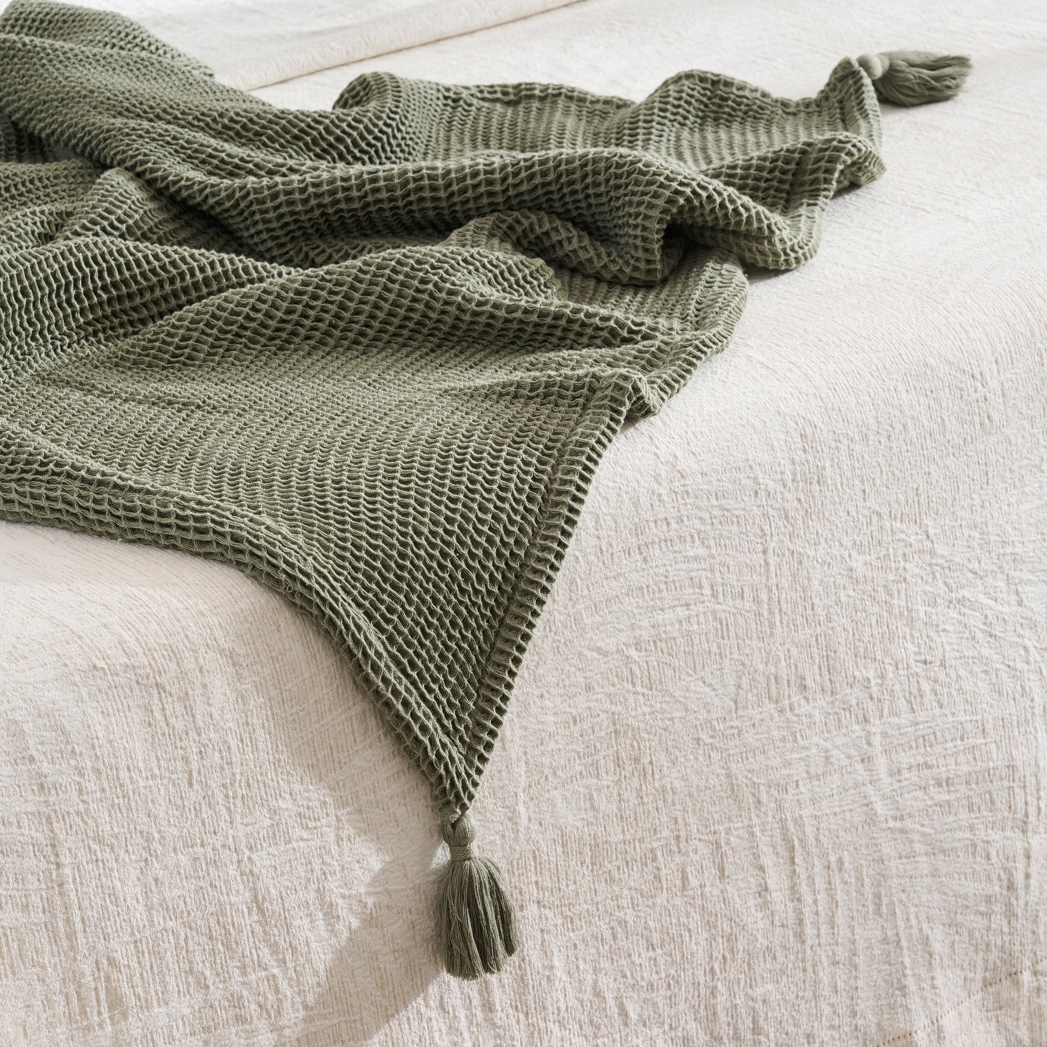 Sea Sponge |  Cotton | Waffle | Throw