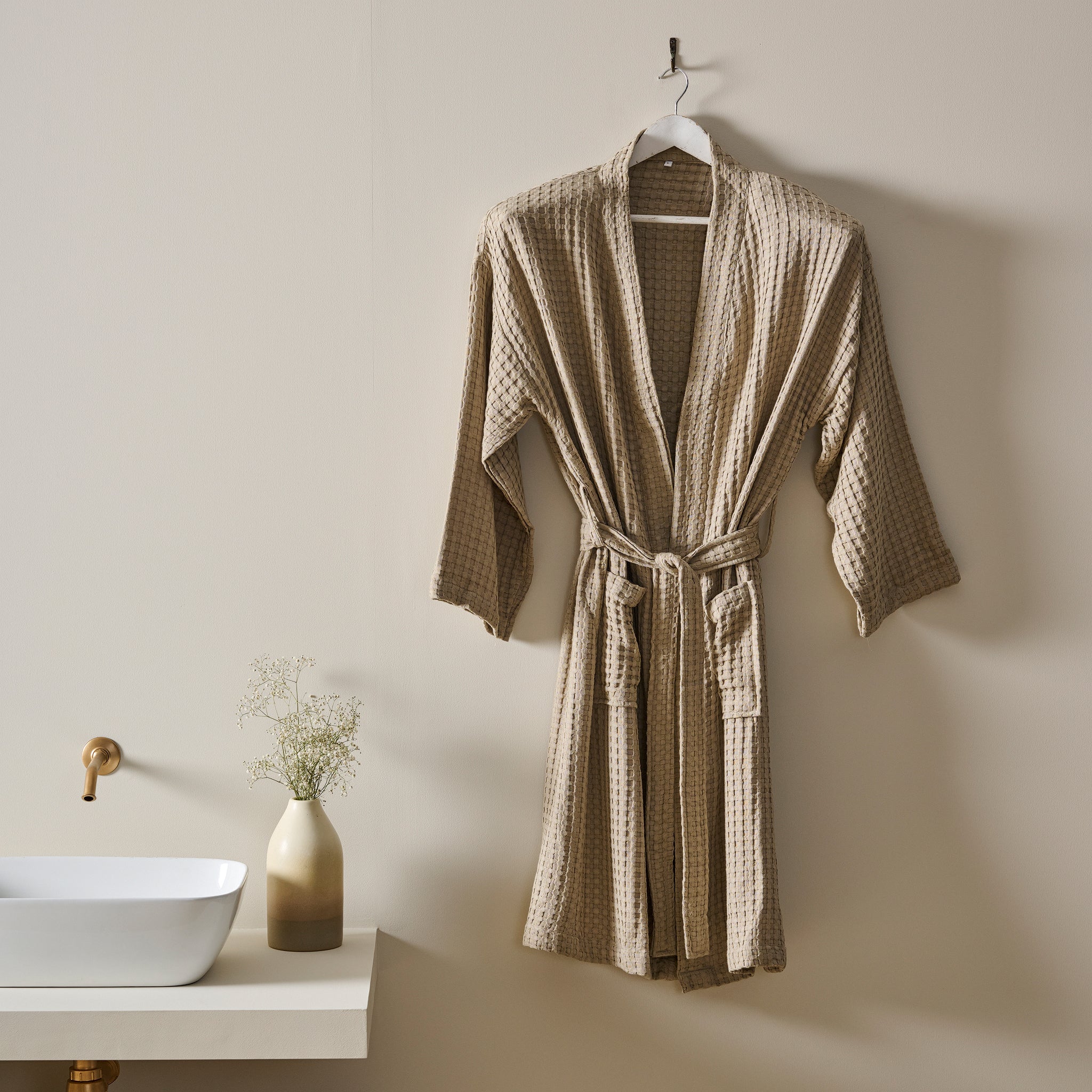 Ease Robe | Cotton Bamboo | Waffle | Bathrobe