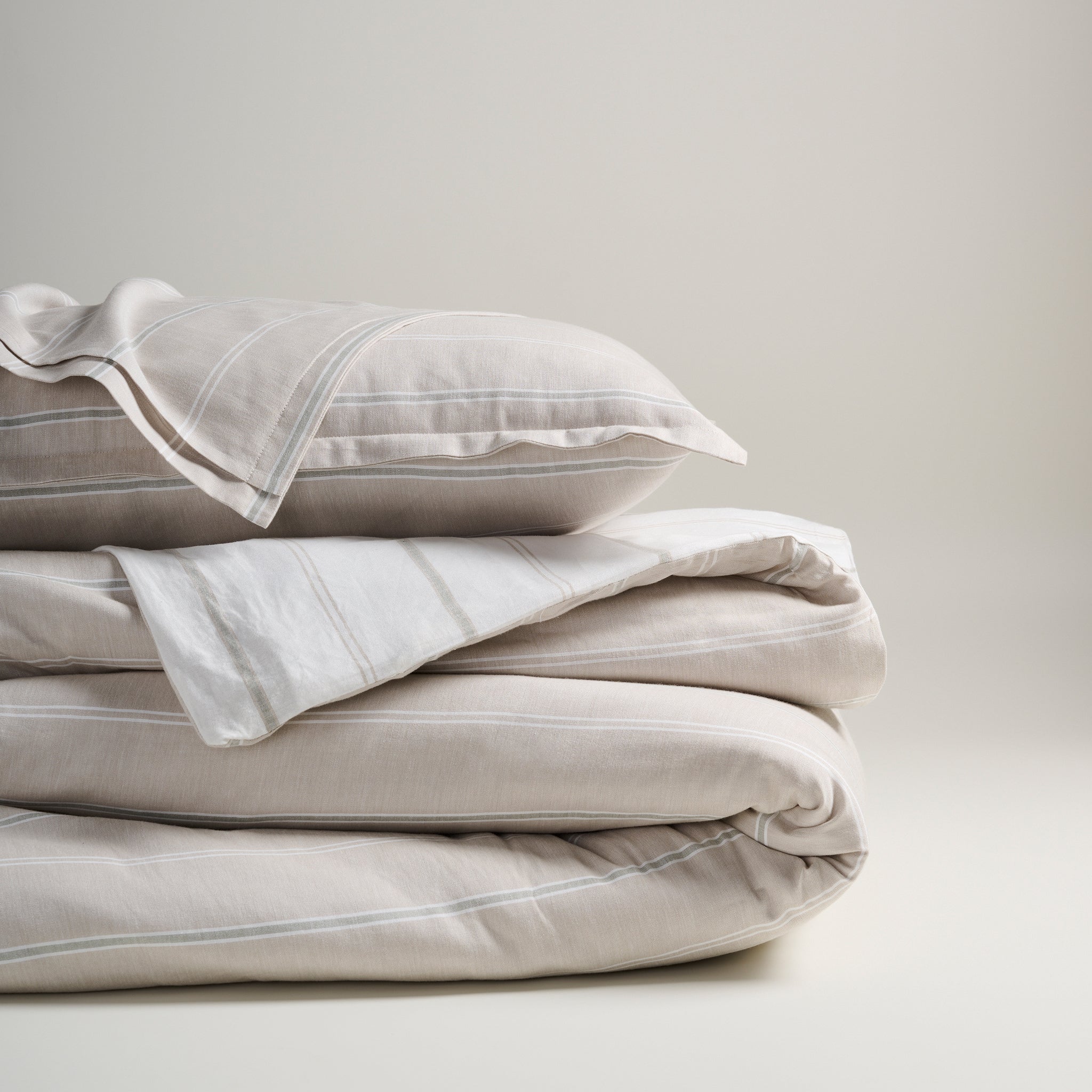 Sage Twinline  | Cotton Bamboo | Chambray | Duvet Cover