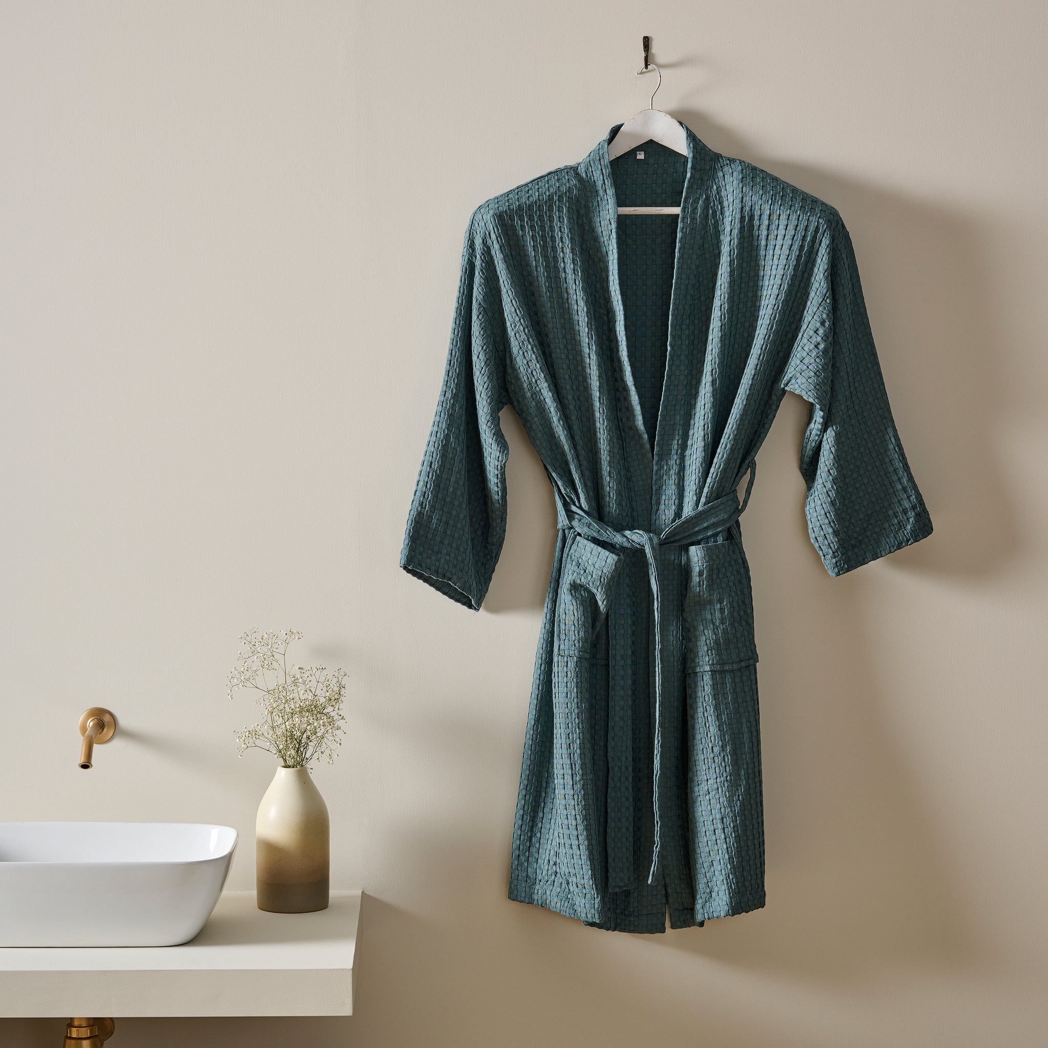 Ease Robe | Cotton Bamboo | Waffle | Bathrobe