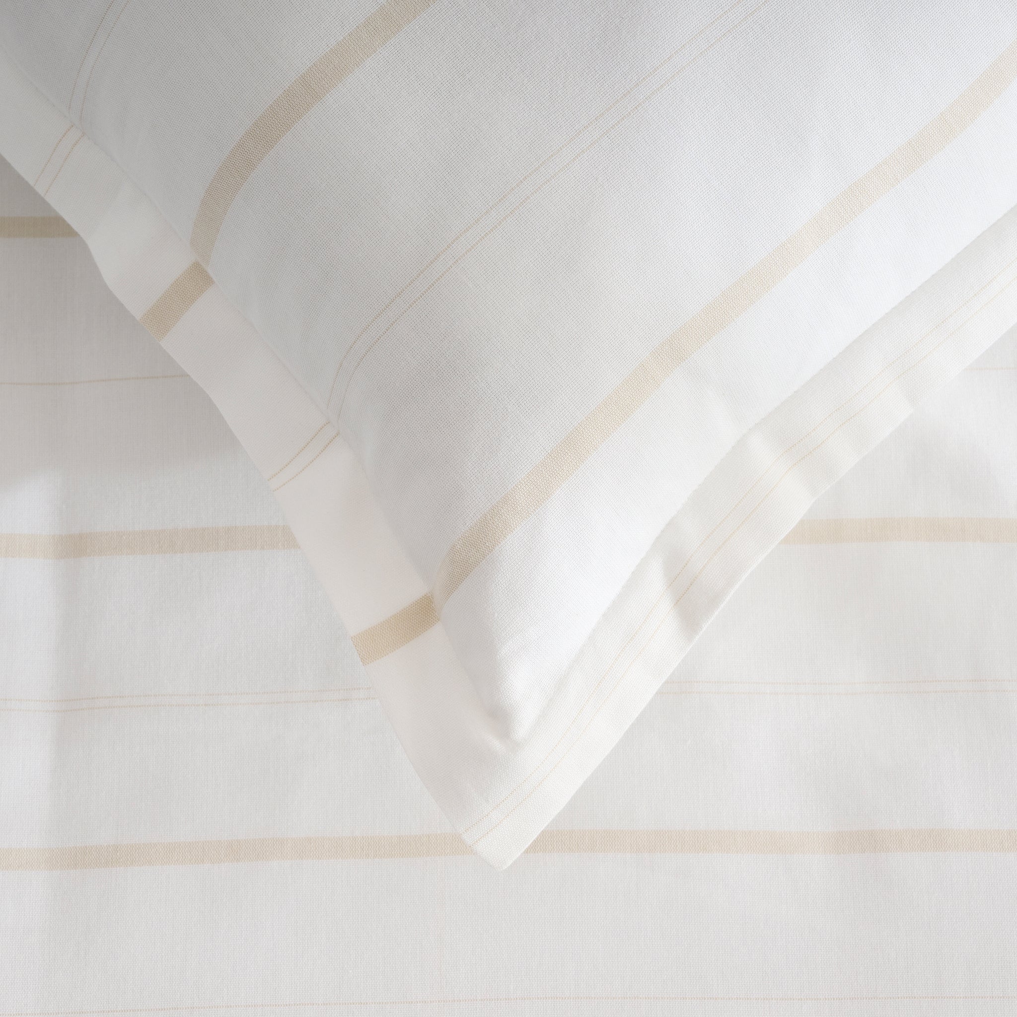 Sand Stripe  | Cotton Bamboo | Chambray | Duvet Cover