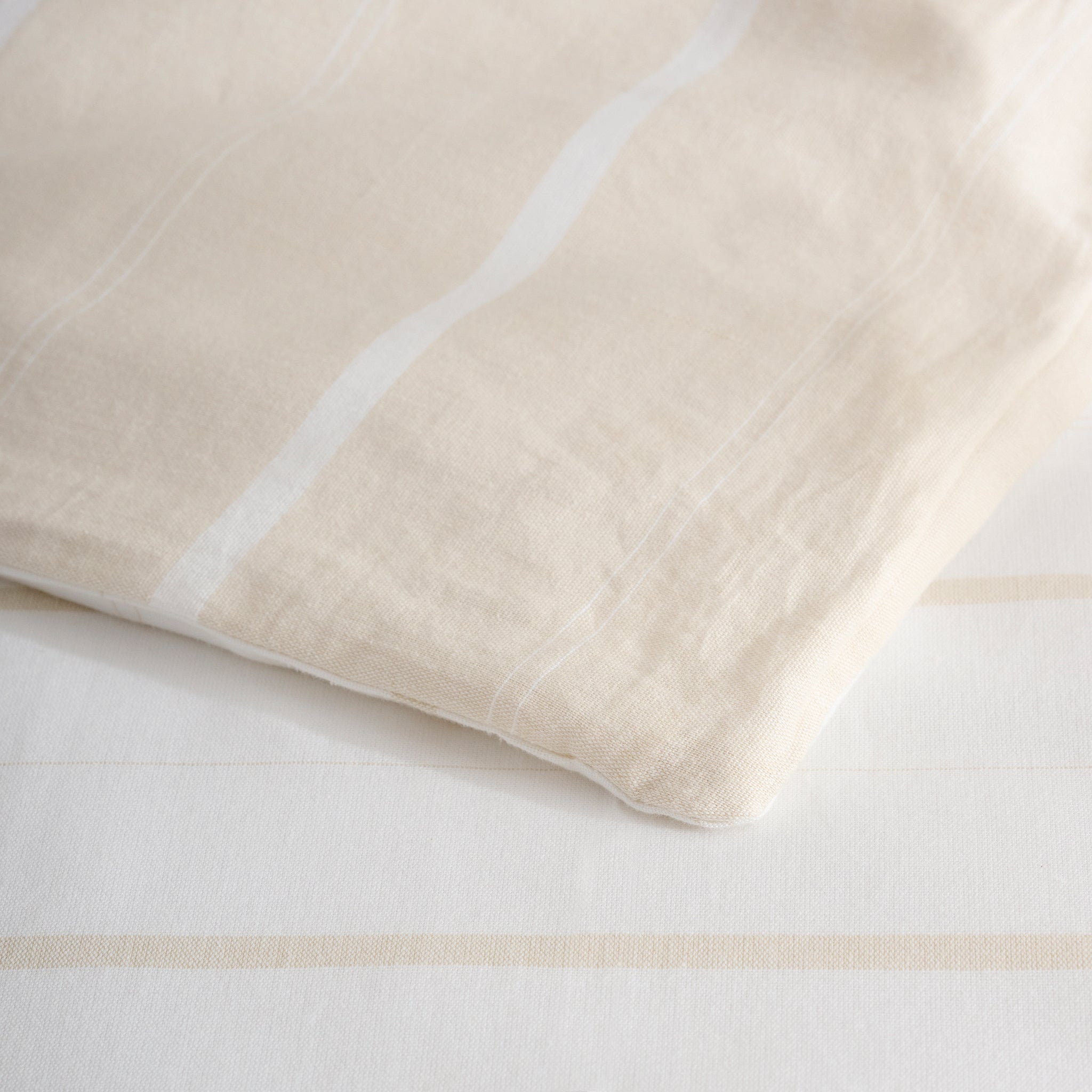 Sand Stripe  | Cotton Bamboo | Chambray | Comforter