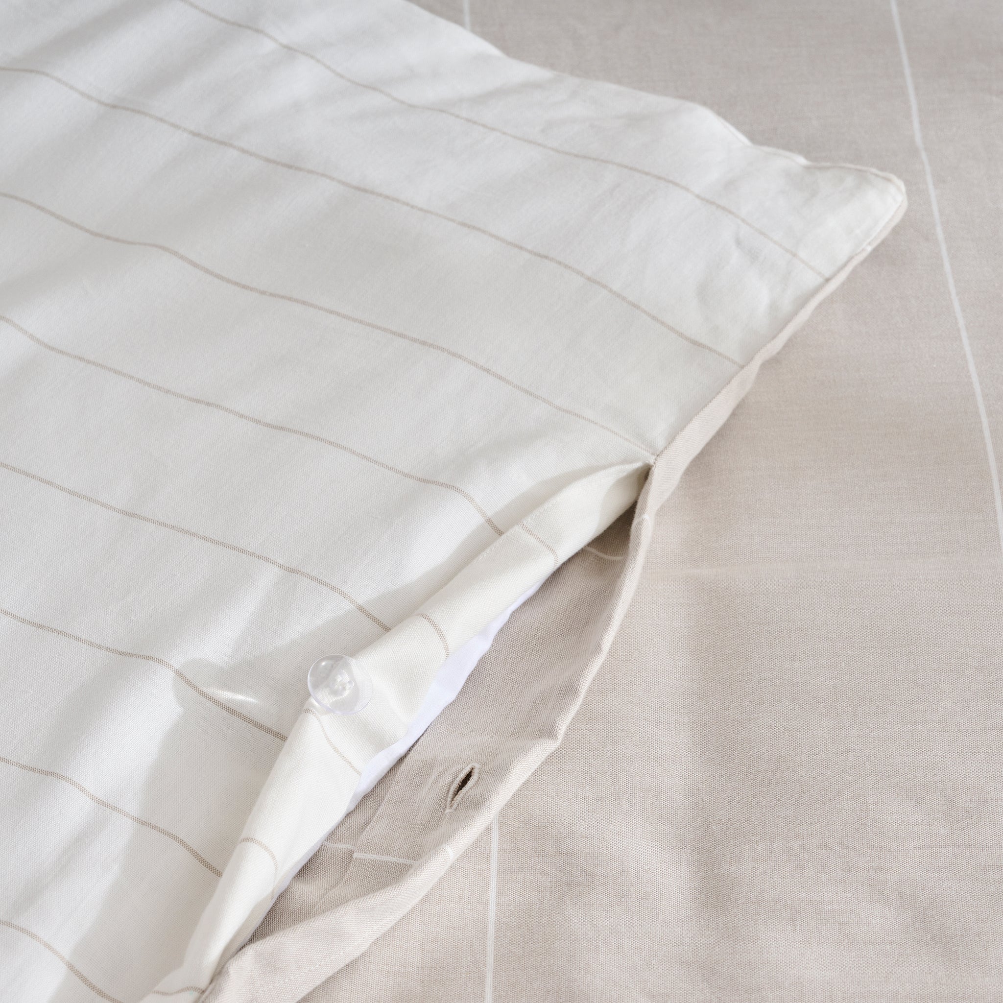 Feather Pin Pair | Cotton Bamboo | Chambray | Duvet Cover