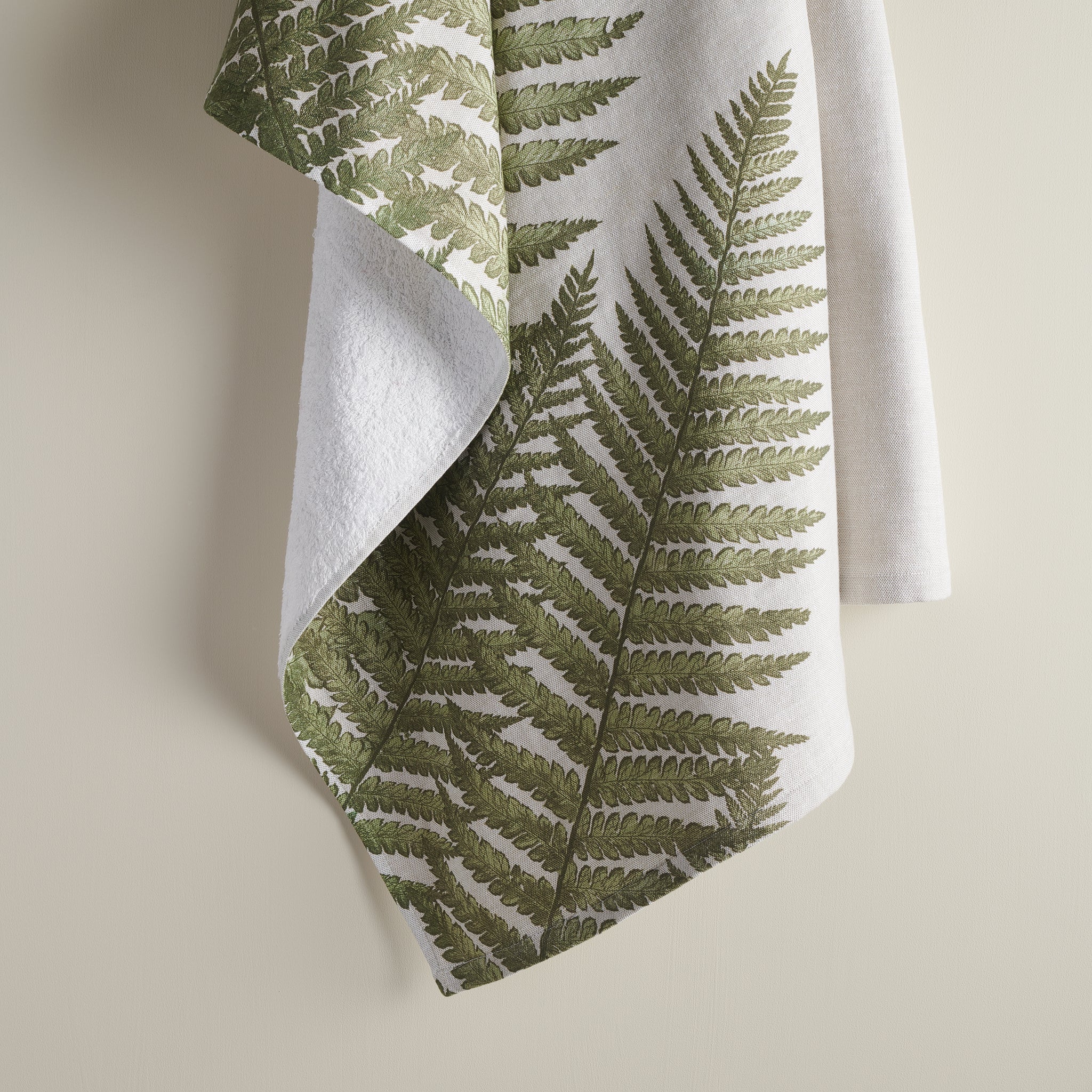 Fern Print | Cotton Bamboo | Hammam Terry | Bath Towel