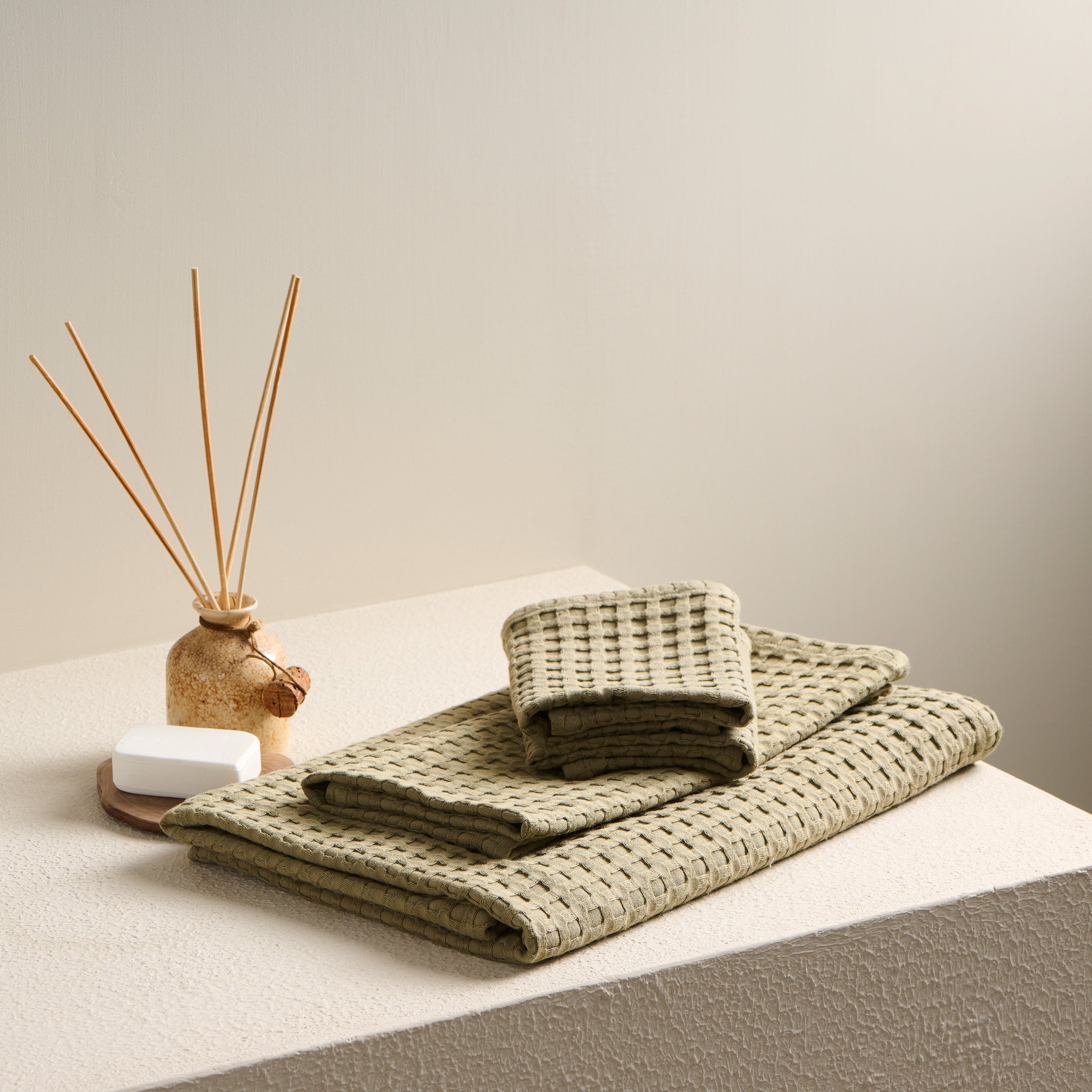 Beehive | Cotton Bamboo | Waffle | Bath Set