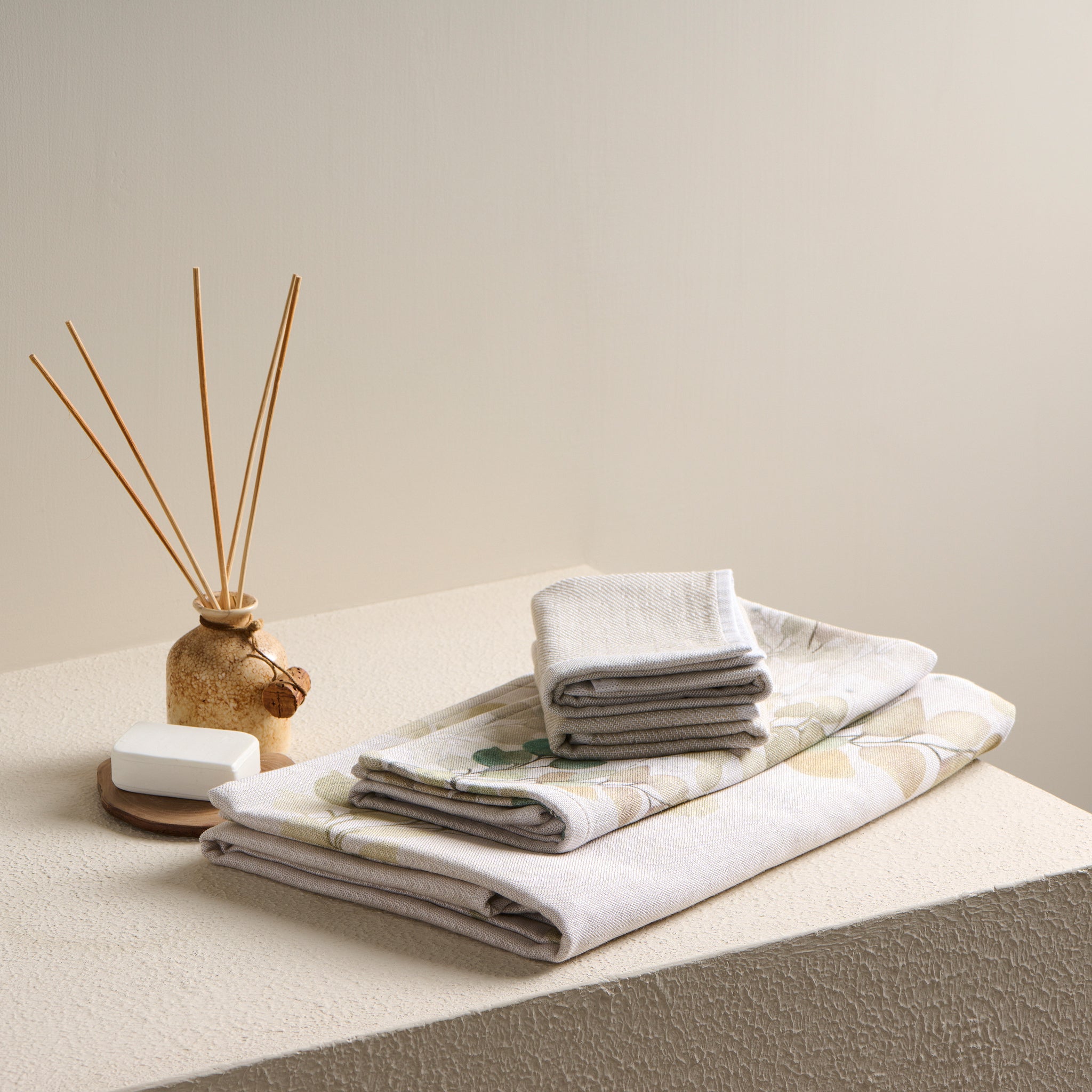 Autumn Print | Cotton Bamboo | Hammam Terry | Towel