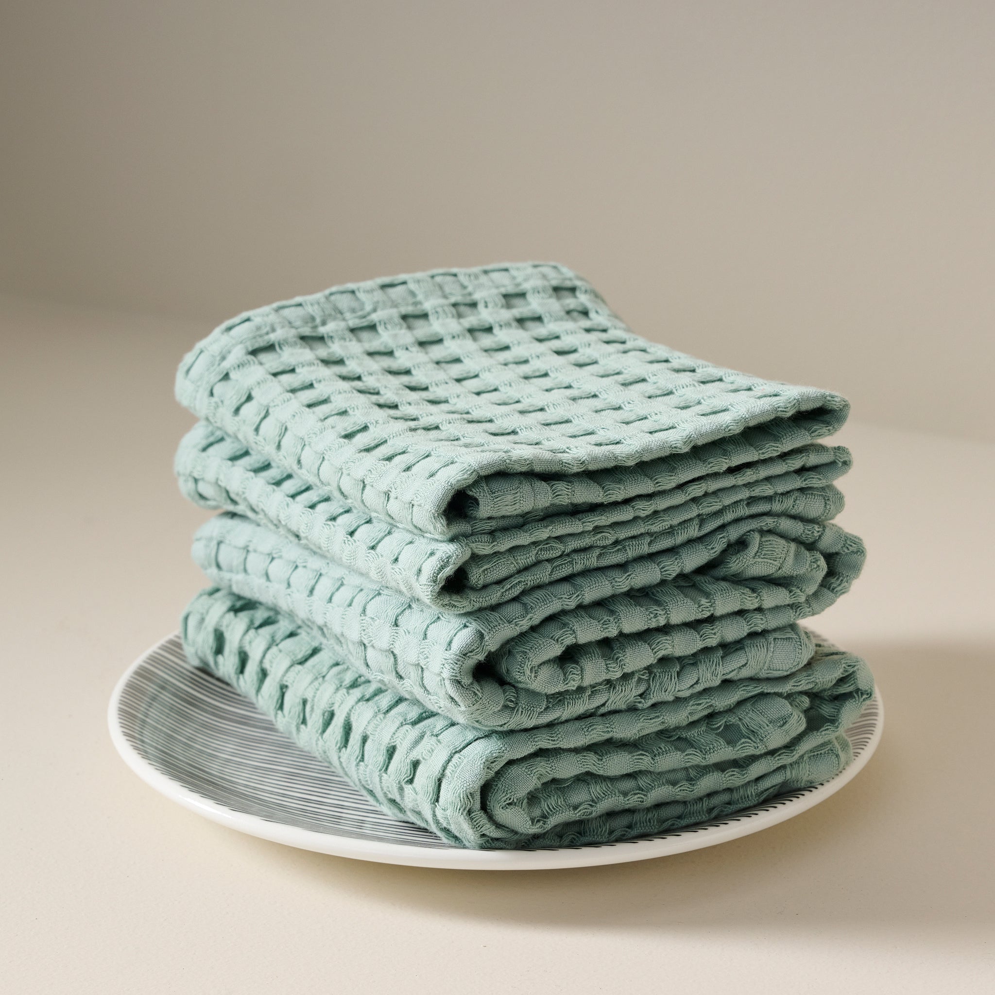 Stone Blue | Cotton | Waffle | Face Towel