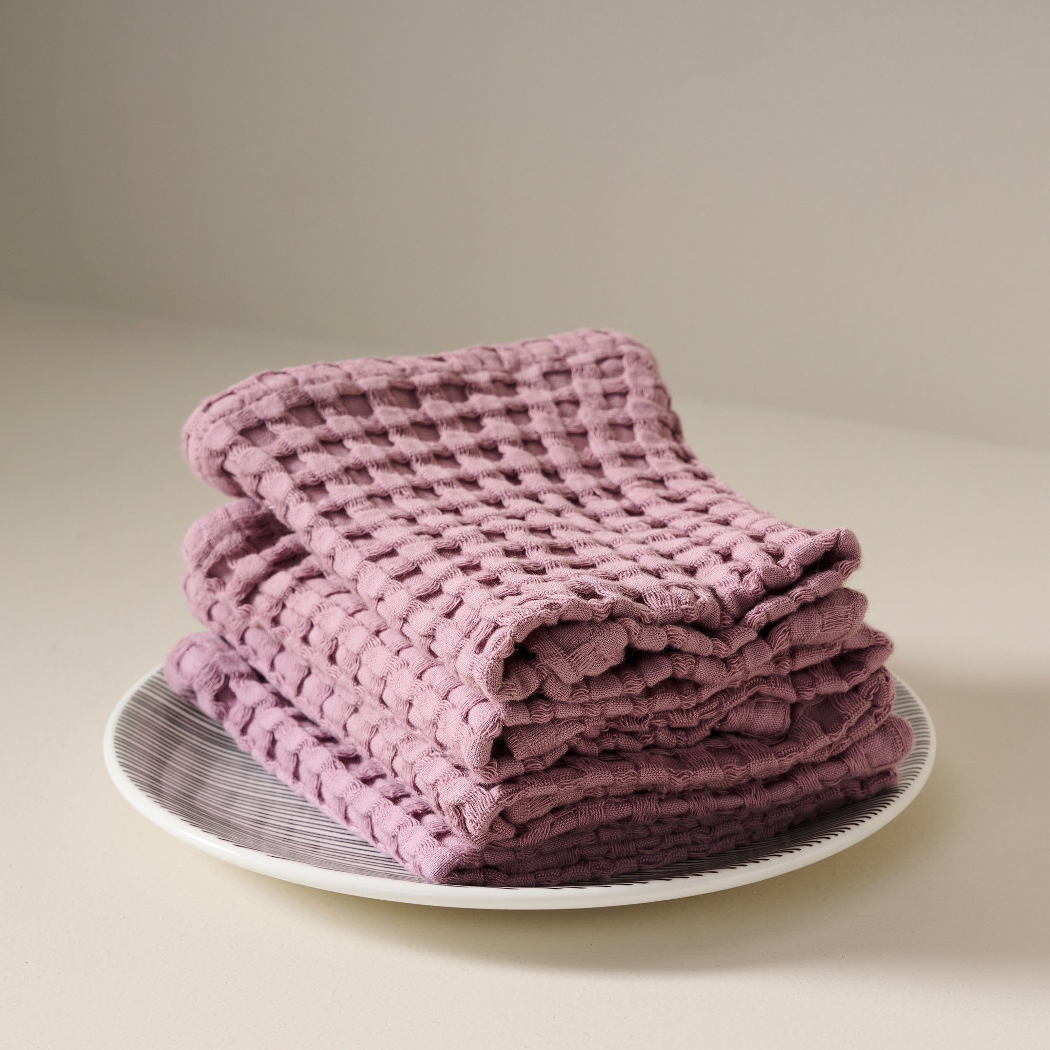 Mellow Mauve | Cotton | Waffle | Face Towel