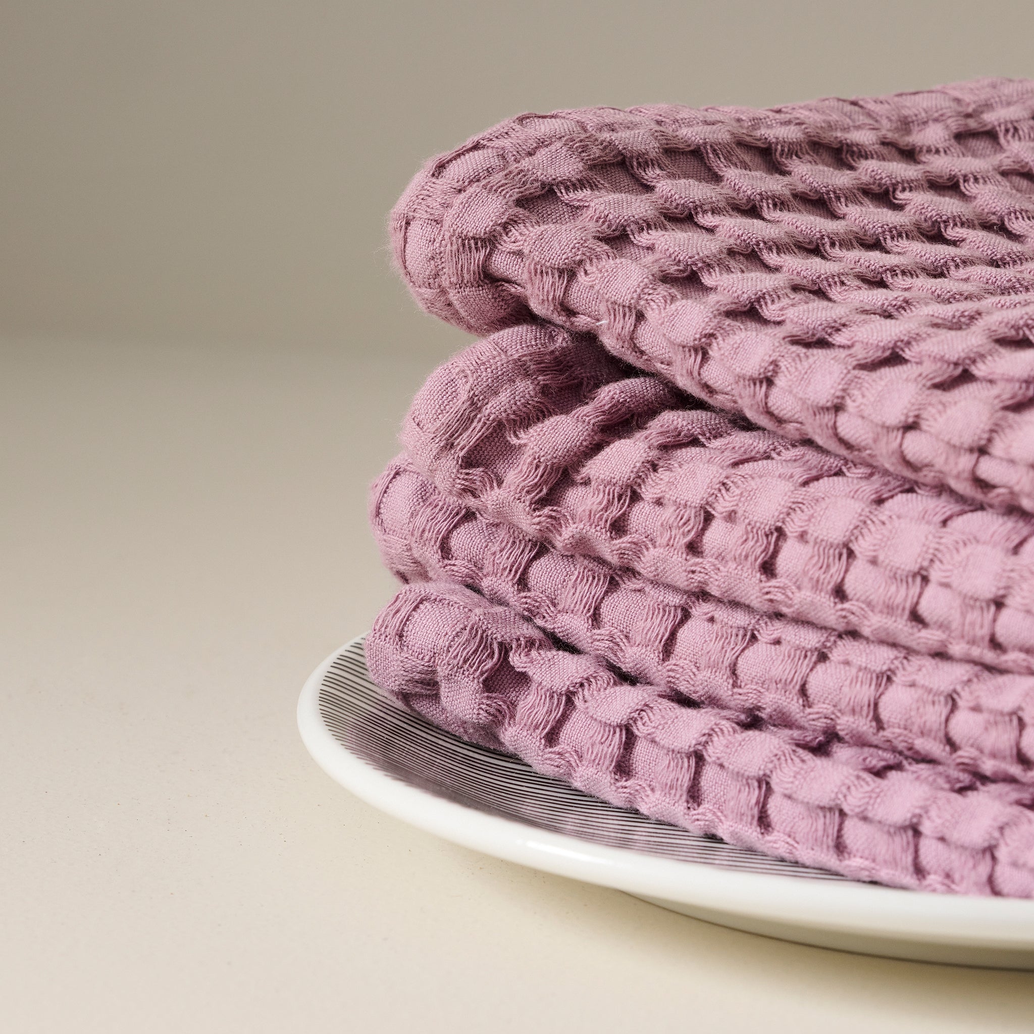 Mellow Mauve | Cotton | Waffle | Face Towel