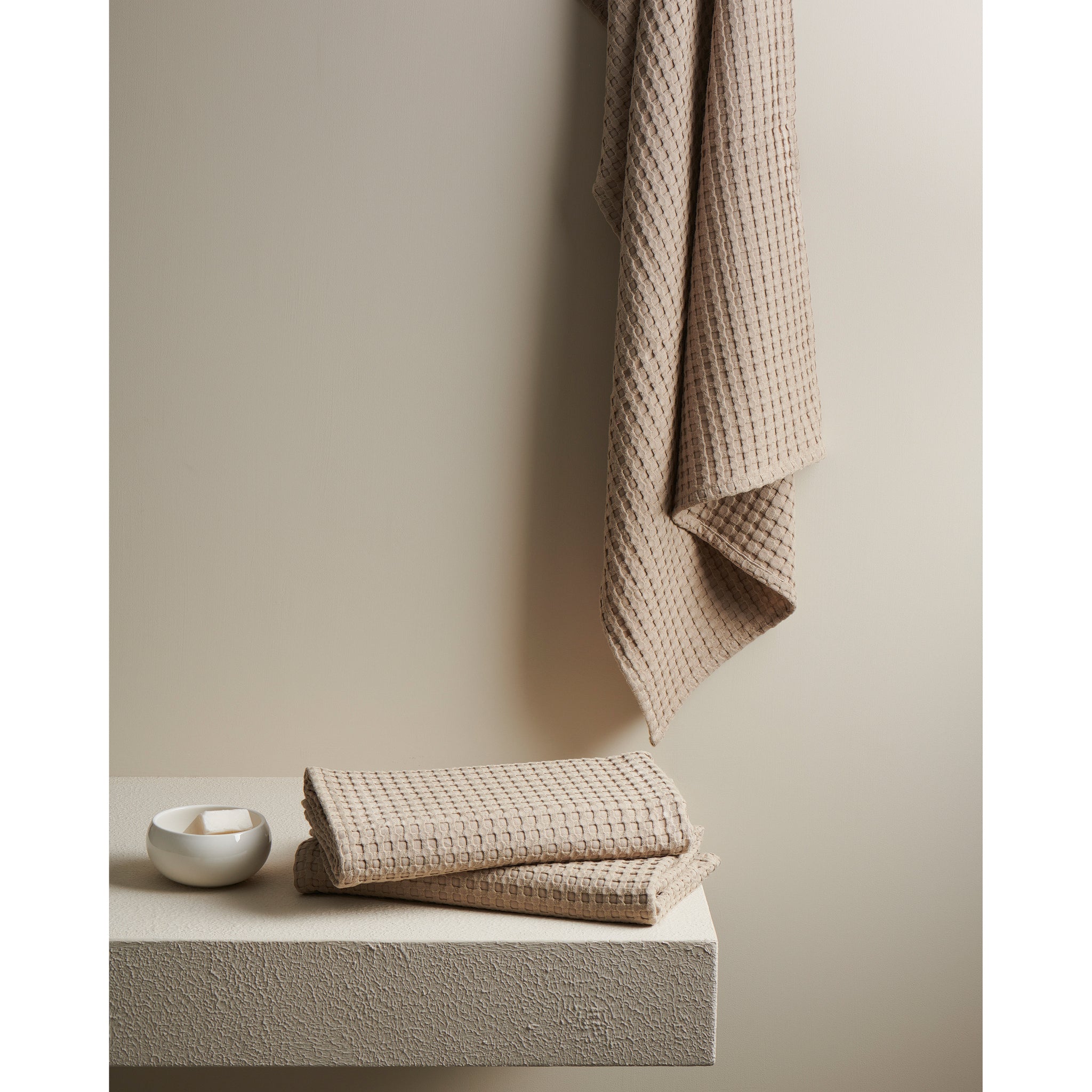 Beehive | Cotton Bamboo | Waffle | XL Bath Towel