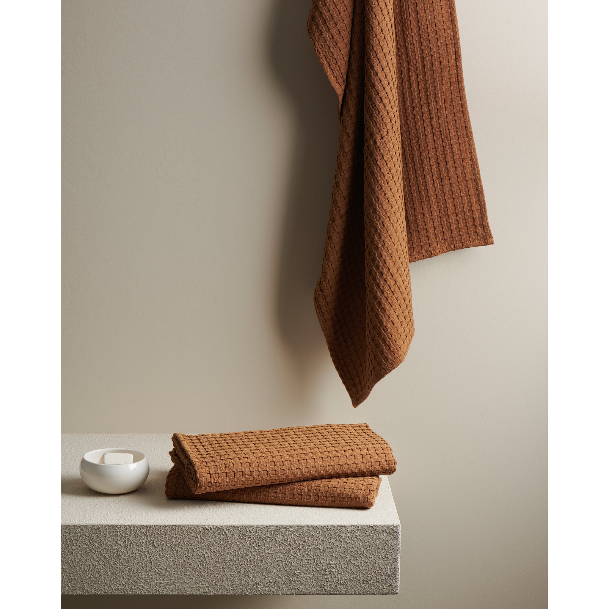 Beehive | Cotton Bamboo | Waffle | XL Bath Towel