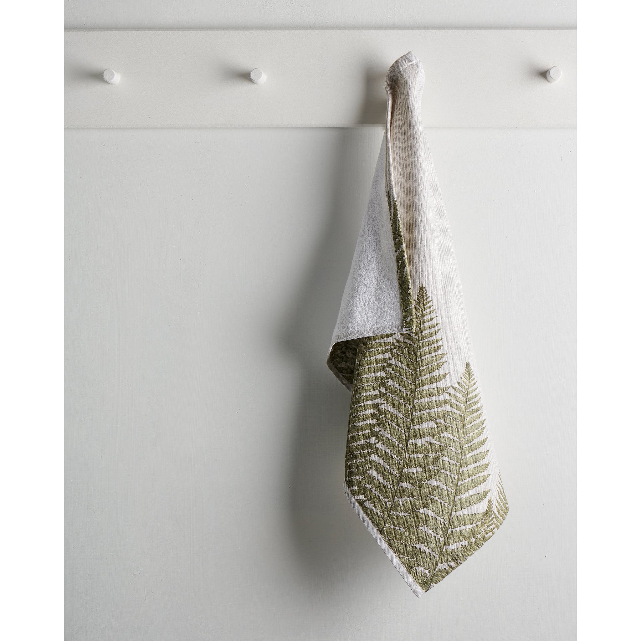 Fern Print | Cotton Bamboo | Hammam Terry | Hand Towel