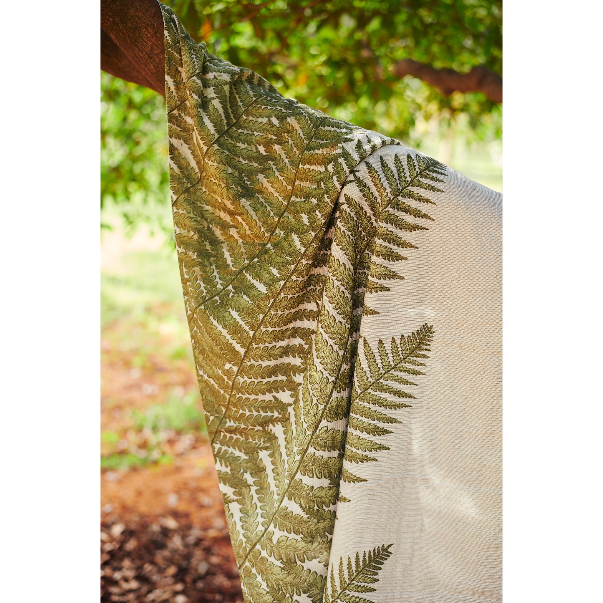 Fern Print | Cotton Bamboo | Hammam Terry | XL Bath Towel